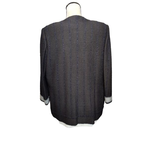 NWT Vintage Lihli for Saks Fifth Ave Sz 14 Blouse Cardigan Sweater Blazer Set - Picture 13 of 13